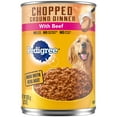thumbnail image 2 of (4 pack) Pedigree Chopped Ground Dinner Soft Wet Dog Food With Beef, Canned Dog Food, 22 oz. Cans, 12 Count, 2 of 24