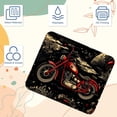 thumbnail image 3 of Motorcycle Square Desk Mat, 8.3x9.8 Inch, Non-Slip Rubber Bottom, Printed, Suitable for Office and Gaming - Gaming Mousepad and Mouse Pad, 3 of 6