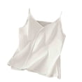 thumbnail image 1 of PEZHADA Hauts Sans Manches pour Femmes Été Mode Décontractée Confort Couleur Unie Col Rond Ample Coton et Lin Hauts d'Été pour Femmes avec Manches, 1 of 9