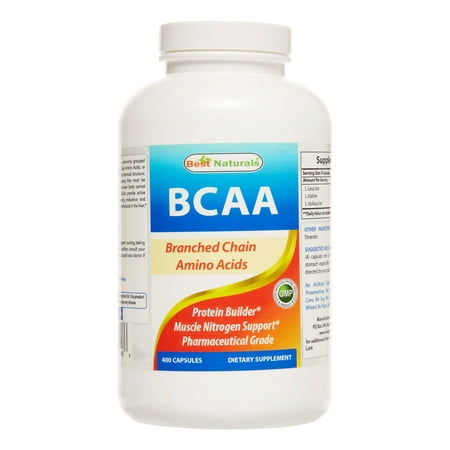 Best Naturals BCAA Capsules, 400 Ct (Best Bcaa Shredded Review)