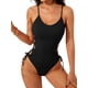 thumbnail image 1 of Traje de Baño de una Pieza para Mujer Traje de Baño de una Pieza con Abertura Alta para Mujer Traje de Baño de una Pieza Negro S, 1 of 6