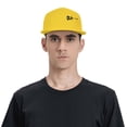 thumbnail image 4 of ZICANCN Abstract Guitar Patterns Baseball Caps, Trucker Hats for Men And Women, Adjustable Breathable Flat Caps, Yellow, 4 of 6