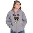 thumbnail image 4 of Funny Thug Life Troll Face Meme Unisex Plus Size Zip Hoodie Brisco Brands 5X, 4 of 5