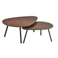 thumbnail image 4 of 30.71" X 41.34" X 17" Walnut  Nesting Coffee Table, 4 of 6