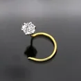 thumbnail image 2 of 0.50Ct Round Cut Lab Created Diamond Women's Nose Pin 14K Yellow Gold Plated, 2 of 2