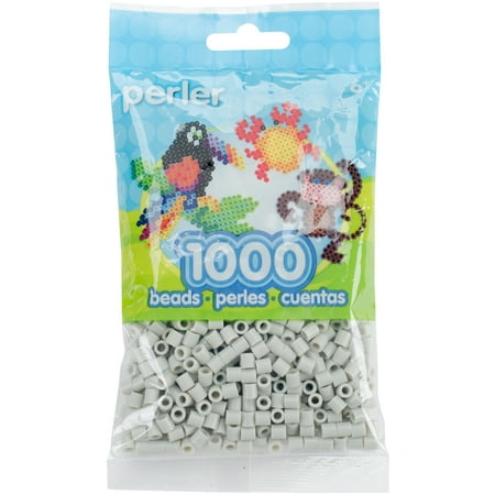 Perler Fused Bead Bag 1000pc Light Grey