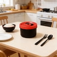 thumbnail image 1 of Sac Fourre-Tout pour Boîte à Lunch Isolée Grande Capacité Contenant Alimentaire Portable Plastique de Qualité Alimentaire Scellé Étanche Compatible Micro-Ondes Réfrigérateur pour Travailleurs de Bureau Trajet Quotidien École Préparation de Repas Rangement des Aliments, 1 of 6