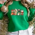 thumbnail image 4 of Christmas Pugs and Coffee Sweatshirt, 4 of 11