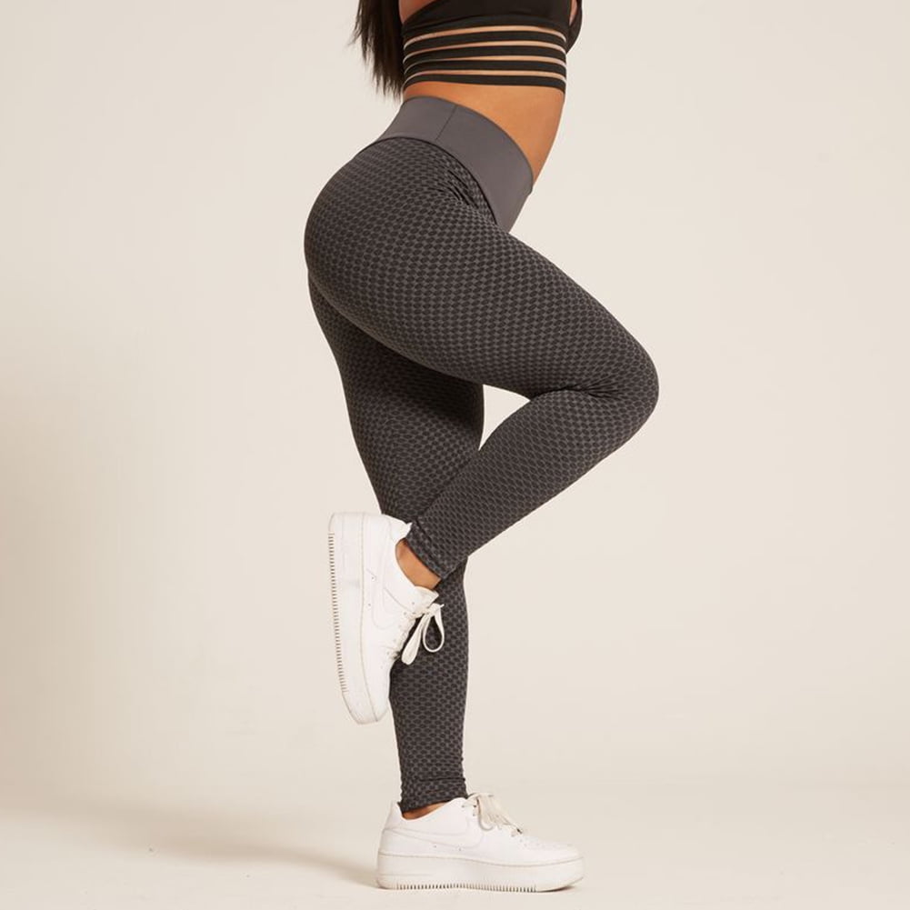 Details about   Womens High Waist Yoga Pants Gym Fitness Leggings Mesh Fitness Sports Trousers 