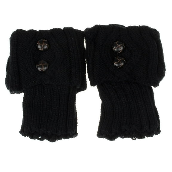 AOOCHASLIY Christmas/Daily Socks Women Leg Warmers Knitted Short Knee Winter Trim Boot Cuffs Toppers