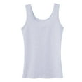 thumbnail image 4 of Women's Camisole Tank Tops Solid Color Square Neck Double Lined Summer Casual Basic Slim Fit Top Shirt Clothes, 4 of 4