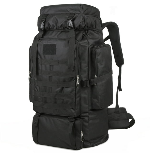 Large Capacity Hiking Backpack Camping Rucksack Canvas Trekking Backpack