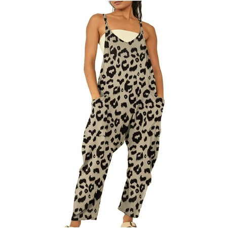 

Xihbxyly Jumpsuits for Women Overalls Women Maternity Jumpsuit Women Loose Fit Linen Overalls for Women Wide Leg Rompers Cotton Overalls with Pockets Plus Size Clearance Sale For Women #3