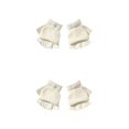 thumbnail image 4 of Sonducket 1 par de guantes sin dedos, accesorio de ropa sencillo de Color sólido, cubierta para calentar las manos con medio dedo, guante para niñas y Blanco 2piezas Sonducket CBP344067, 4 of 5