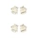 thumbnail image 4 of Sonducket 1 par de guantes sin dedos, accesorio de ropa sencillo de Color sólido, cubierta para calentar las manos con medio dedo, guante para niñas y Blanco 2piezas Sonducket CBP344067, 4 of 5
