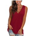 thumbnail image 4 of Birdeem Hauts Sans Manches Décontractés pour Femmes, Unis, à Col en V, Dégradé, Amples, Style Camisole, 4 of 12