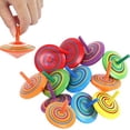 thumbnail image 1 of ER Peonzas de Madera, 30 Piezas Peonzas Juguetes para Niños (Color Aleatorio), Mini Giroscopios de Peonza Coloridos, Invitados de Cumpleaños Infantiles Pequeños Regalos para Niños de 3 a 7 Años Rojo Verde, 1 of 5