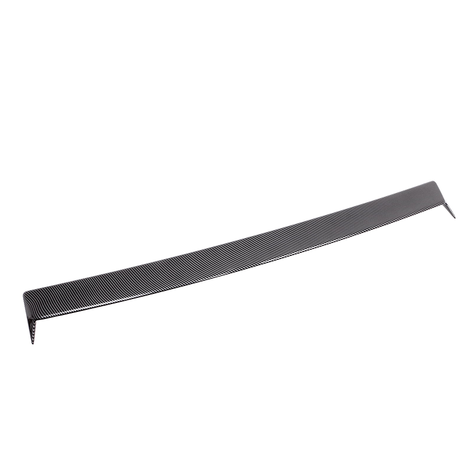 Ikon Motorsports Roof Spoiler for 2020-2025 Tesla Model Y Carbon Fiber Print Rear Window Visor Shade Sun Rain Deflector Blow Molding ABS