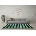thumbnail image 3 of Ahgly Company Indoor Round Abstract Light Blue Modern Area Rugs, 8' Round, 3 of 4