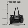 thumbnail image 3 of Sweet And Edgy Underarm Bag Large Capacity Handbag Crossbody Purse For Daily Commute Practical PU Shoulder Bag, 3 of 9