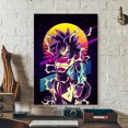 thumbnail image 4 of Cuadro Decorativo Goku SSJ4 Vaporwave Canvas Listo Para Colgar 40x60cm Jungle Art Impresion Tela Arte, 4 of 6