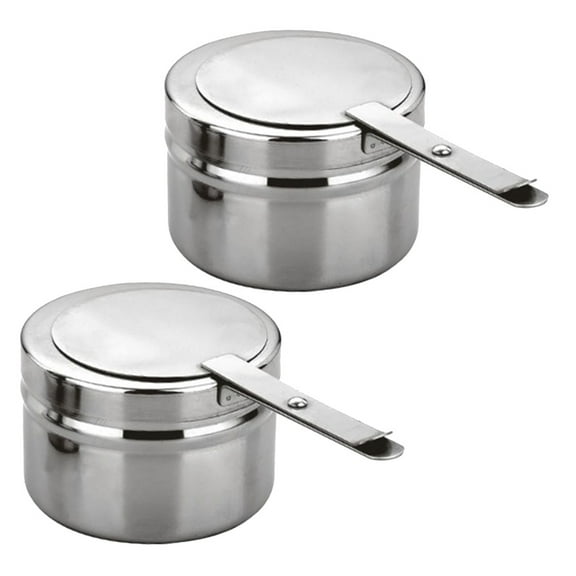LEDMOMO Chafing Oil Holder Stainless Steel 2Pcs 6.5X3.5X2.5In Buffet Equipment Caterers