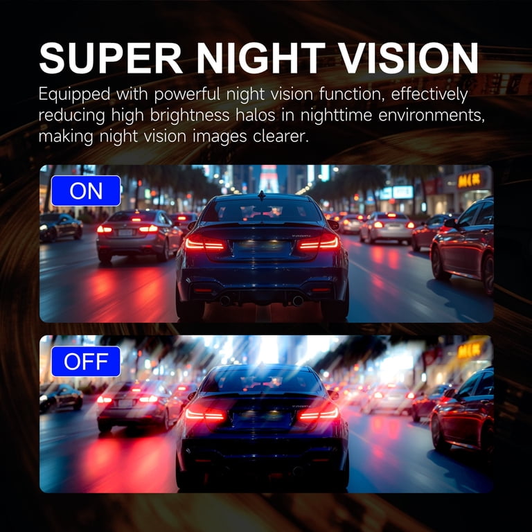 Yezivo 4K Front and 1080P Rear Dual Dash Cam with Night Vision photo 2