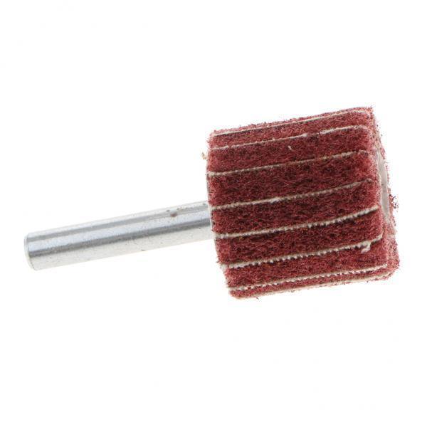 2 Discos Abrasivos de Fieltro, Herramientas para Lijar Y Pulir, Grano 25 X 25 X 6 Mm, Rojo , 2 piezas