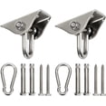 thumbnail image 1 of Juego de 2 perchas para columpios JanHm resistentes de 750 kg ganchos giratorios de acero inoxidable, 1 of 5
