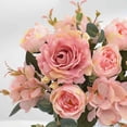 thumbnail image 6 of Luxcidy Artificial Peony Flowers, Peonies Artificial Flowers Silk Roses Bulk for DIY Wedding Bouquet Bridal Shower Decorations Fake Floral Arrangements Party Table Centerpieces Home Decor(Light Pink), 6 of 7