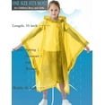 thumbnail image 4 of 2 Pack Raincoats for Kids, Borogo Kids Rain Jacket Reusable Emergency Rain Ponchos with with Big Hood Rain Coats for Boys and Girls, 4 of 6