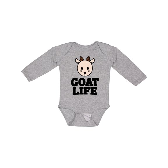 Inktastic Goat Life Boys or Girls Long Sleeve Baby Bodysuit