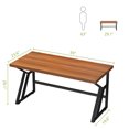 thumbnail image 4 of 59-Inch Home Office Desks,Executive Computer Desk Workstation,Modern Simple Style Wooden Large Study Writing Office Table,Suitable for Office Study Living Room(Brown), 4 of 7