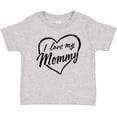 thumbnail image 3 of Inktastic I Love My Mommy in Black Chalk Heart Boys or Girls Baby T-Shirt, 3 of 5