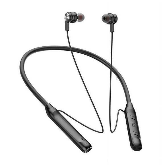 Auriculares Bluetooth inalámbricos para el cuello, con enchufe para deportes, correr, juegos, batería de gran tamaño.