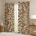 thumbnail image 2 of Homewish Teens Leopard Cheetah Print Black Out Curtains,Abstract Geometric Curtains Pack of 2 (42x63 Each),Animal Print Bedroom Curtains,Luxury Bedroom Decor, 2 of 6