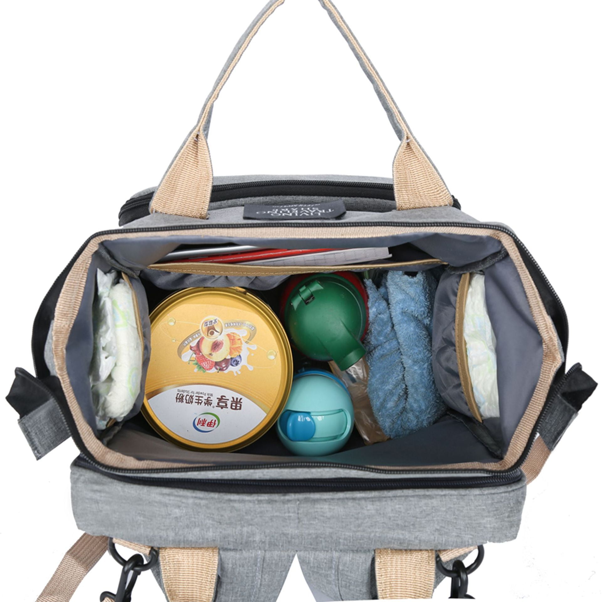 Portable Multi-function Foldable Crib Mummy Bag Large Capacity Diaper Bag Backpack Changing Bags Travel Backpack Baby Care Bags