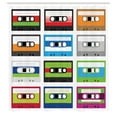 thumbnail image 3 of Ambesonne Vintage Shower Curtain, Retro Cassette Collage, 69"Wx70"L, Green Blue, 3 of 5