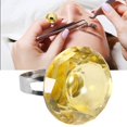 thumbnail image 4 of Taza de anillo de pigmento de tatuaje no desechable, contenedor de tinta, taza para maquillaje de cejas, amarillo, 4 of 8