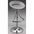 thumbnail image 2 of Adjustable Plastic Bar Stool with chrome base in White, 2 of 2