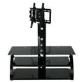 thumbnail image 5 of Better Home Products Rosa Swivel Mount Glass TV Stand for 60-inch TV in Black, 5 of 7