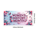 thumbnail image 6 of LUUFILx Women's History Month Decoration Banner Background Beautiful Floral Backdrop Festive Party Supplies Event Decor Photography Props Celebration, 6 of 8