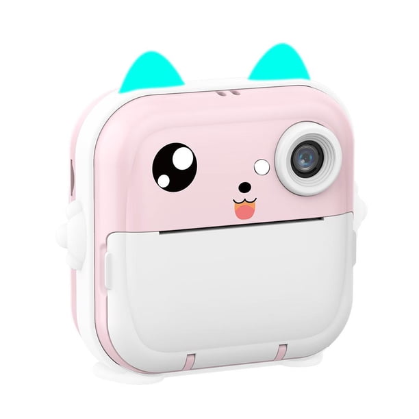 Cámara Térmica De Impresión Instantánea Para Niños Con Impresora Cámara De Fotos Digital Rosa