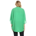 thumbnail image 4 of Women's Solid Casual Lightweight 3/4 Sleeve Loose Fit Open Front Cardigan, 4 of 5