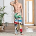 thumbnail image 2 of Naloa Colorful Abstract Bumper Cars Pajama Pants Men, PJ Bottoms, Sleep & Lounge Pants-Large, 2 of 6