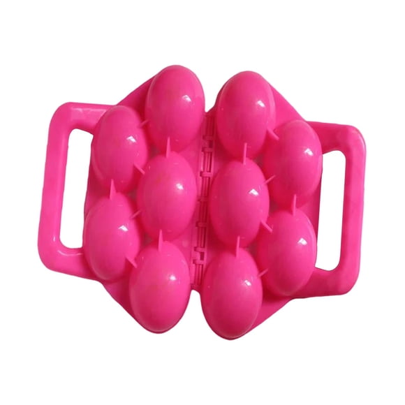 Clip para hacer bolas de nieve, arena de playa, juego de invierno, actividades al aire libre, 5 bolas con asa, juguetes, abrazadera para hacer nieve, modelo de arena para , adultos Rosado Macarena Clips para hacer nieve