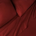thumbnail image 4 of Superior 300 Thread Count Egyptian Cotton Sheet Set, Burgundy, Queen, 4 of 9