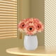 thumbnail image 4 of Set de flores de seda de crisantemo artificial 6 piezas | Ramos decorativos realistas de 10,23 pulgadas | Blanco Naranja Azul Vino Verde Rosa Amarillo | Centro de mesa para bodas en la cocina en, 4 of 6