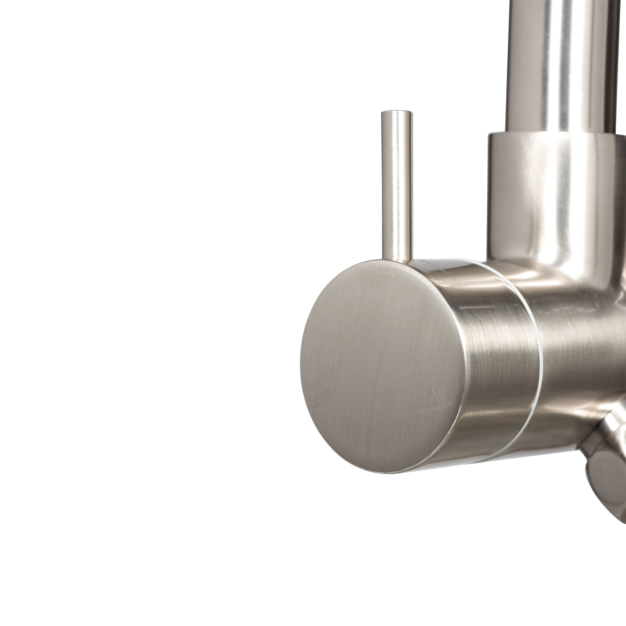 Lanai 8-in Rain Showerhead Shower System with 3-Body Jets Pivoting Shower Arm and Multi-function Handshower Brushed Nickel