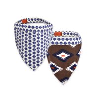 Territory Reversible Bandana, Adventure Collection, Blue/Brown Print, Large